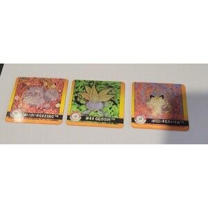 Pokemon Action Flipz 3D Lot of 3 Koffing/Weezing Oddish/Gloom Meowth/Persian